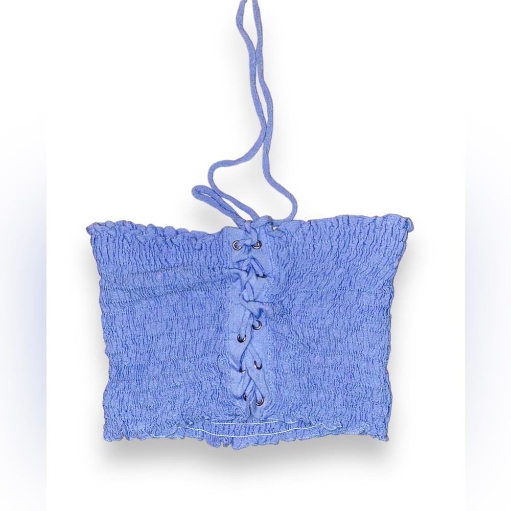 PacSun LA hearts Lace-Up Smocked Tube Top